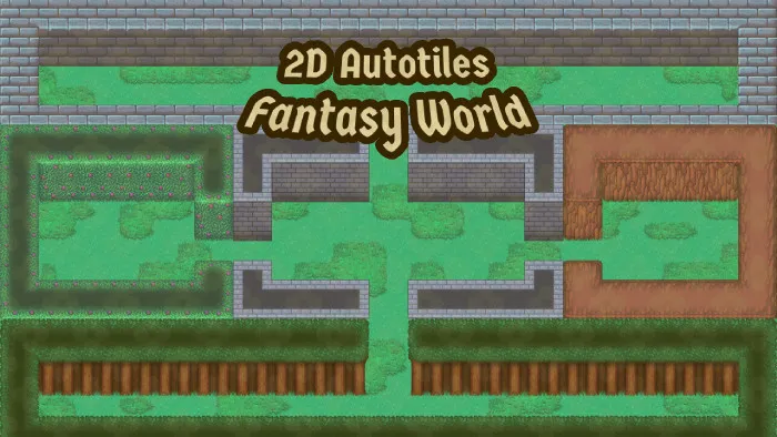 2d topdown autotiles fantasy world