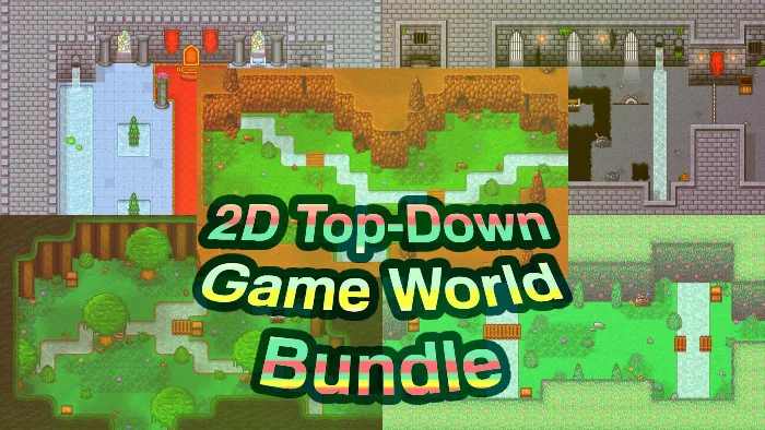 2d topdown tileset bundle Game World