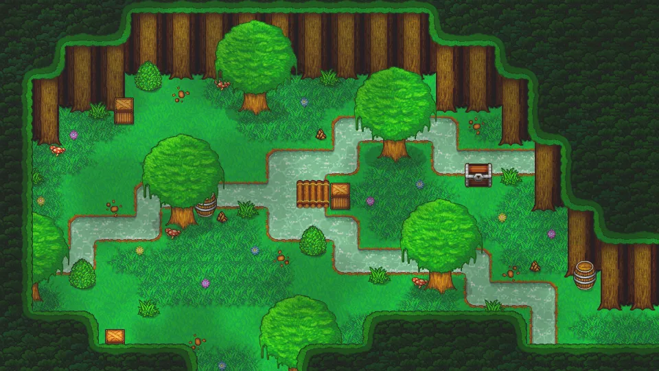 Top-down Tileset 48x48 - Green Forest preview